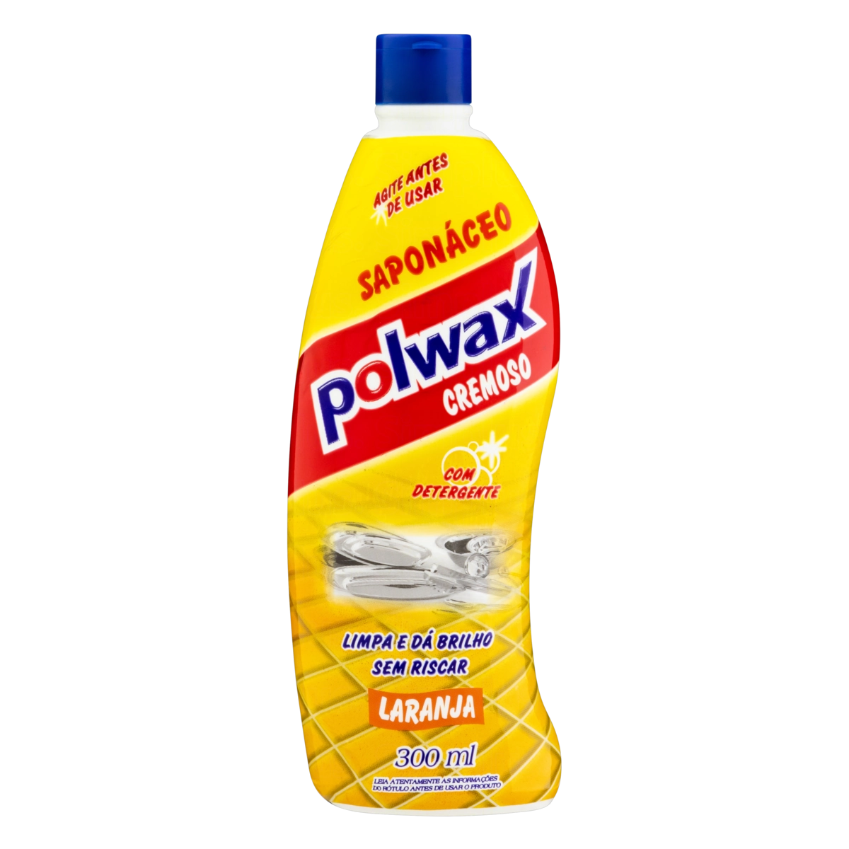 Saponáceo Cremoso Com Detergente Laranja Polwax Squeeze 300ml