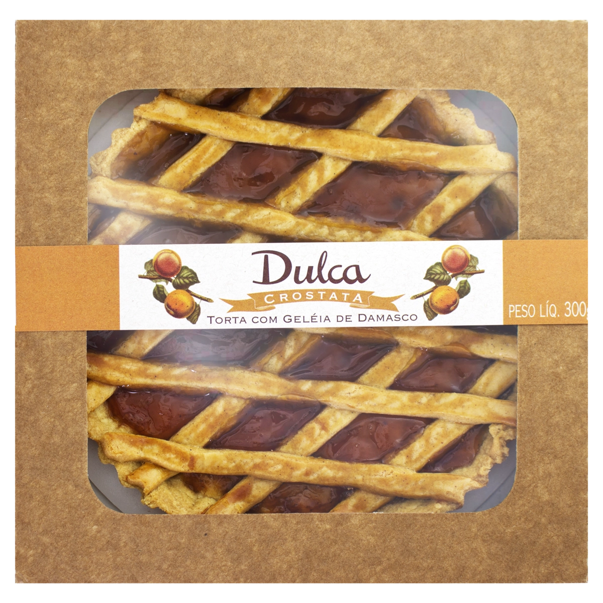 Torta Crostata Com Geléia De Damasco Dulca Caixa 300g