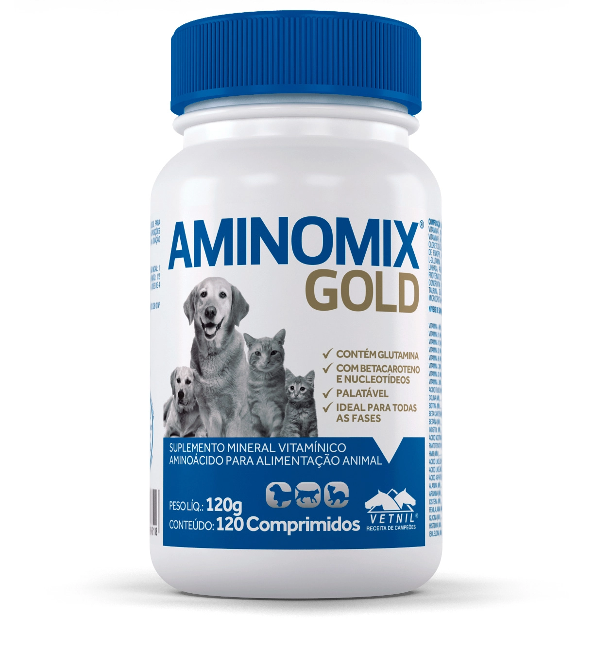 Aminomix 120 Comprimidos Vetnil