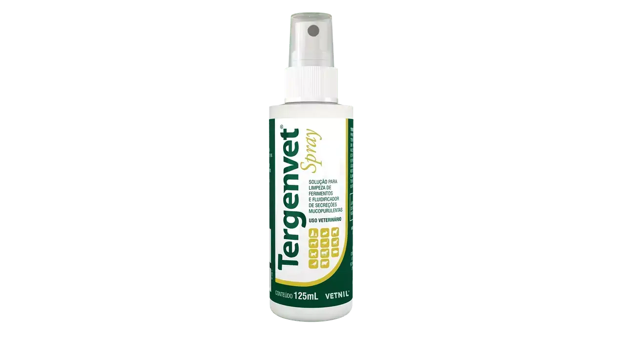 Solução para limpeza de ferimentos Tergenvet Spray Vetnil 125ml