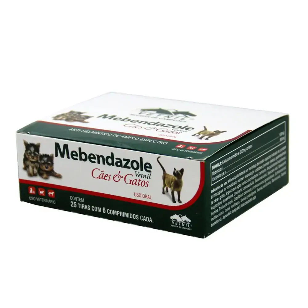 Mebendazole Vetnil C/g 25x6