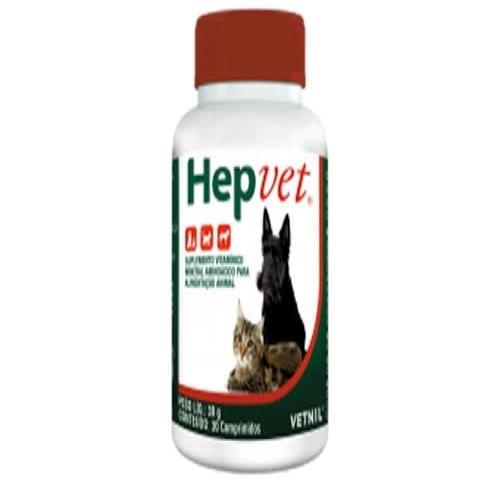 Suplemento Hepvet Vetnil 30 Comprimidos