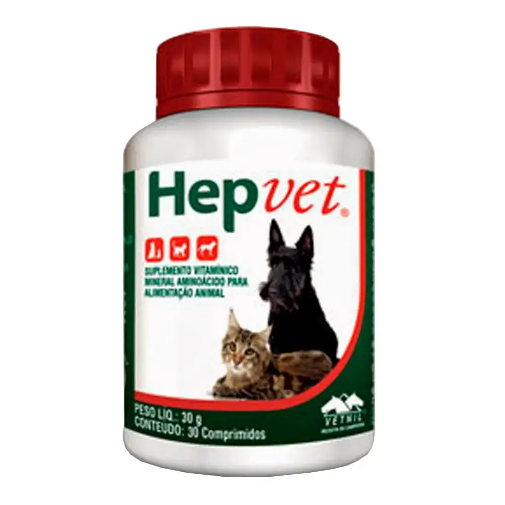 Hepvet - Frasco Com 30 Comprimidos