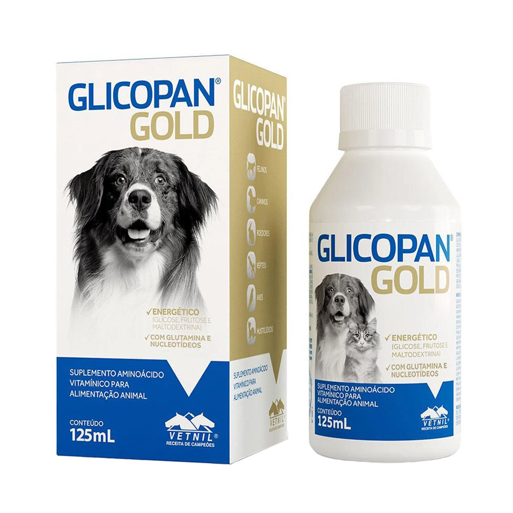 Glicopan Gold Para Cães Vetnil 125ml