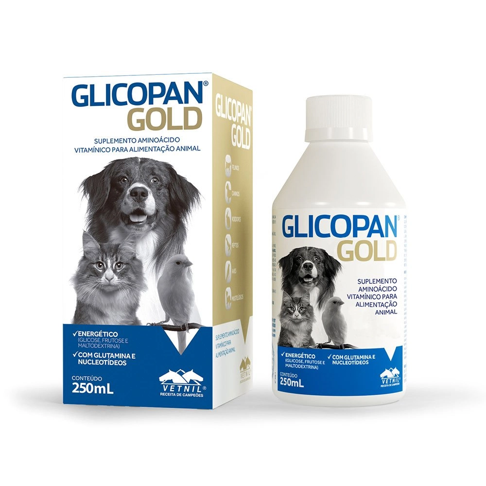 Suplemento Glicopan Gold Vetnil 250ml