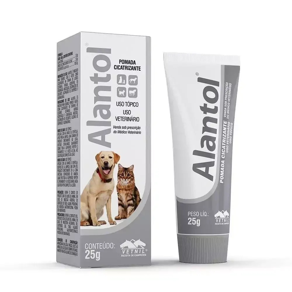 Pomada Alantol Cicatrizante Para Cães Vetnil - 25g