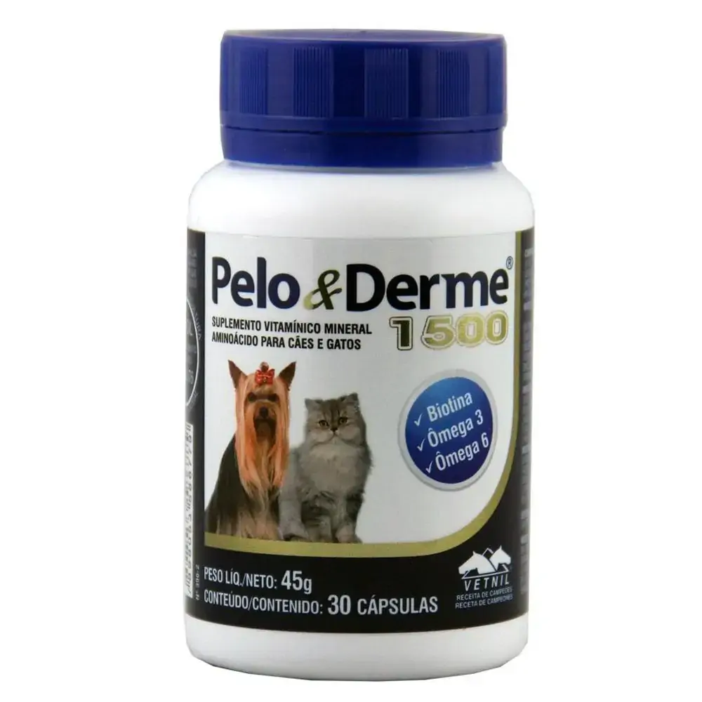 Pelo E Derme 1500mg 30 Capsulas