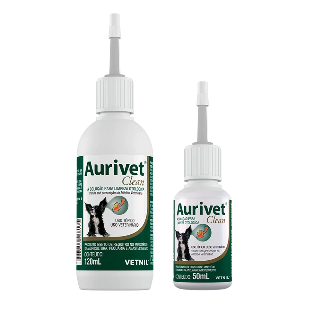 Solução Otológica Aurivet Clean Vetnil 50ml