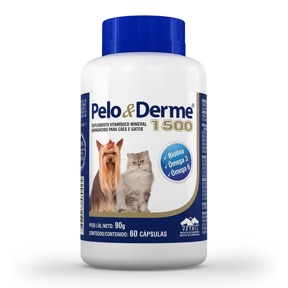 Supl.pelo E Derme 1500 60un Maior10kg