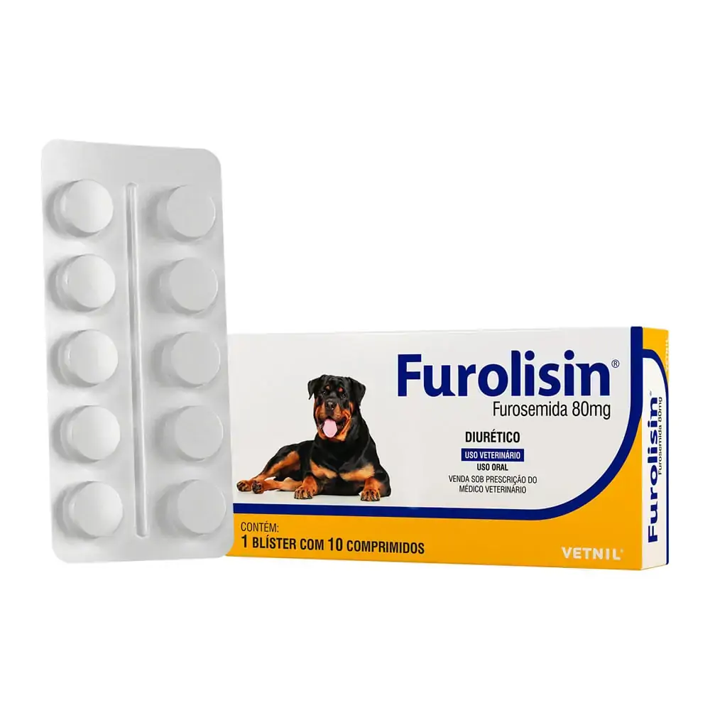 Furolisin Vetnil 80mg Com 10 Comprimidos