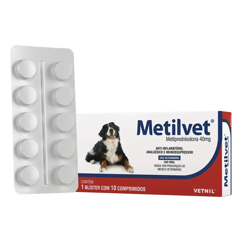 Metilvet 40mg 10comp