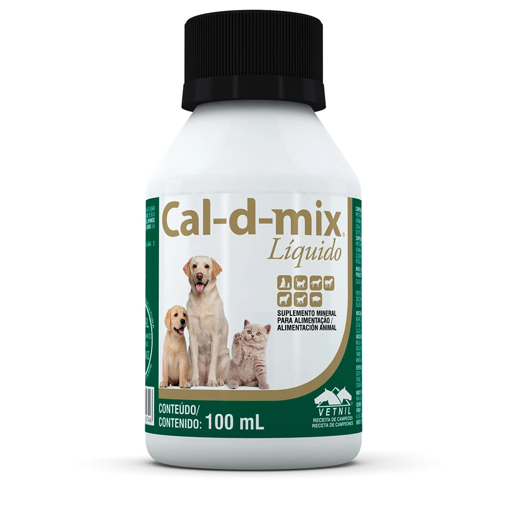 Cal D Mix Vetnil Uso Veterinã¡rio Com 100ml