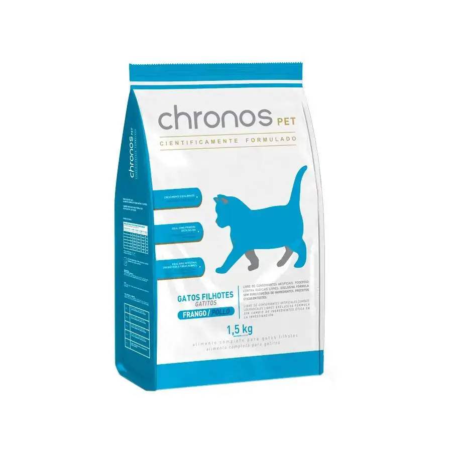 Racao Chronos Gato Filhote 1,5kg