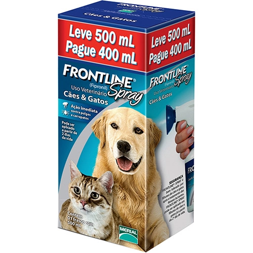 Medicamento Antipulgas E Carrapatos /cães E Gatos Spray Frontline