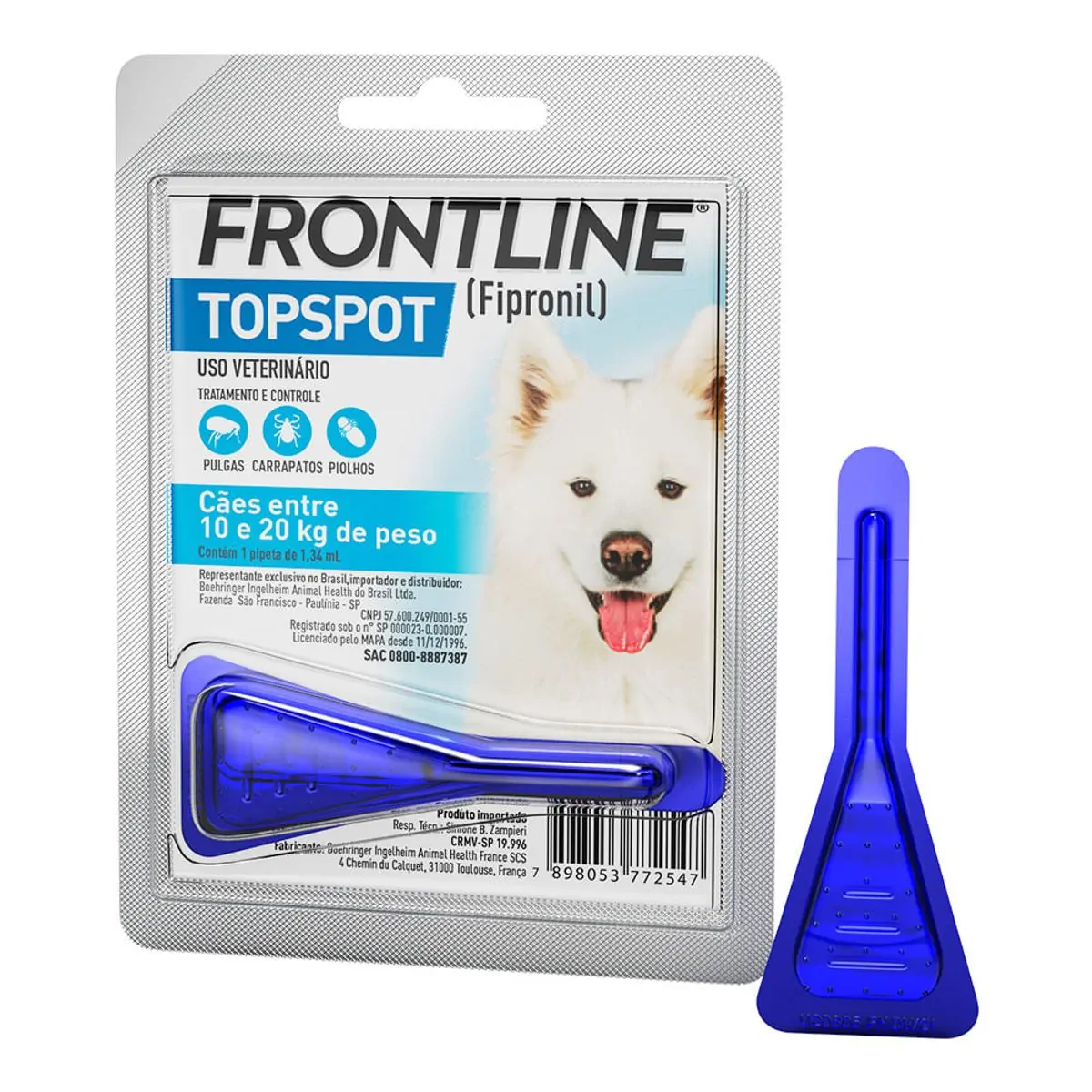 Antipulgas Frontline Top Spot Cães 10 a 20kg