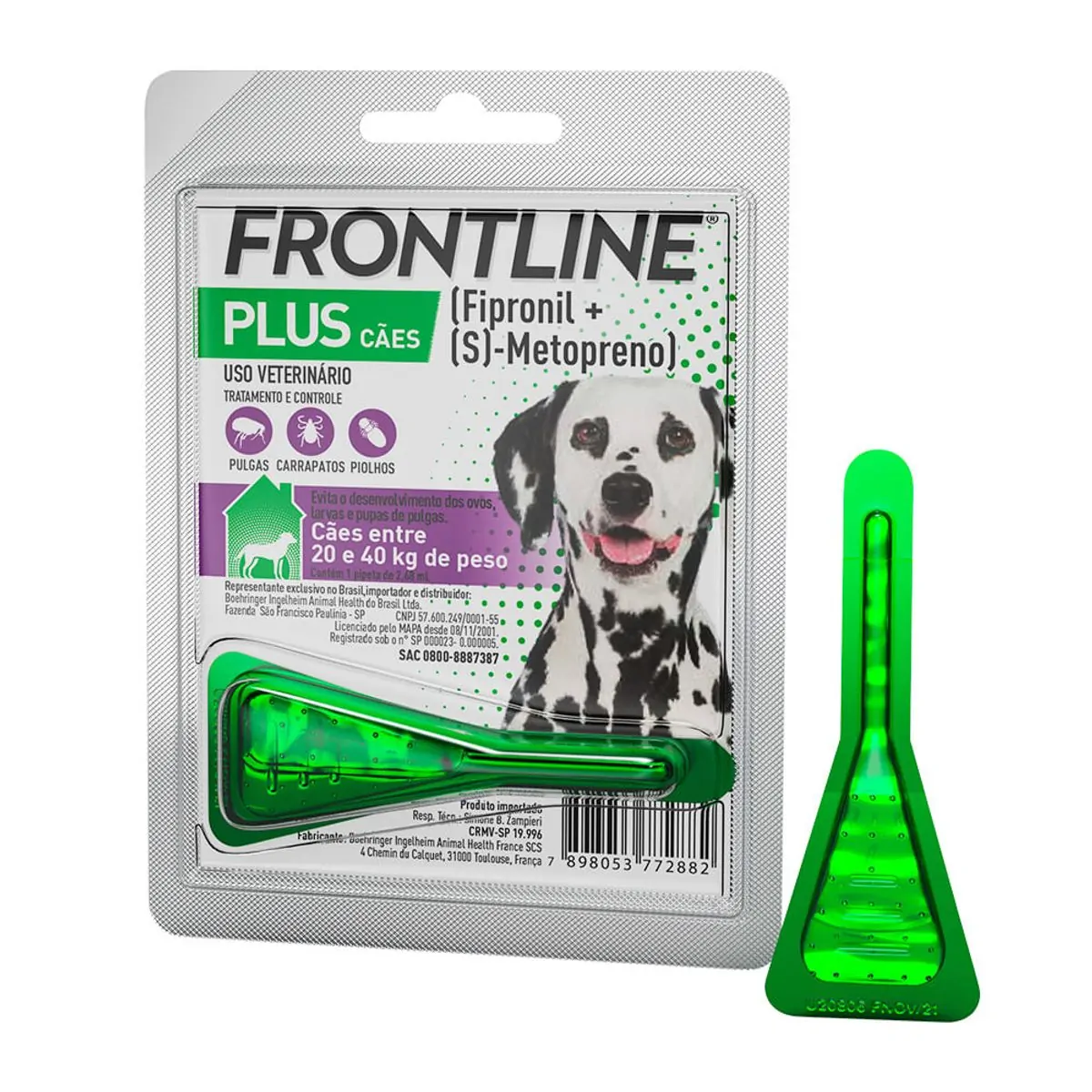 Antipulgas Frontline Plus Cães 20 a 40kg