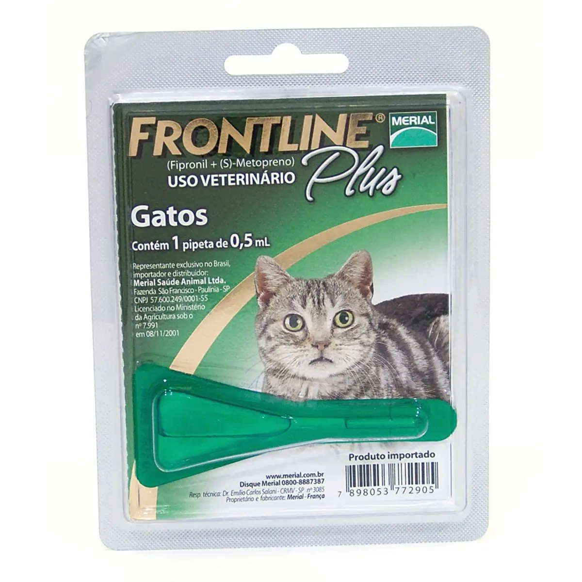 Antipulgas e Carrapatos Frontline Plus para Gatos Antipulgas Frontline Plus Gatos