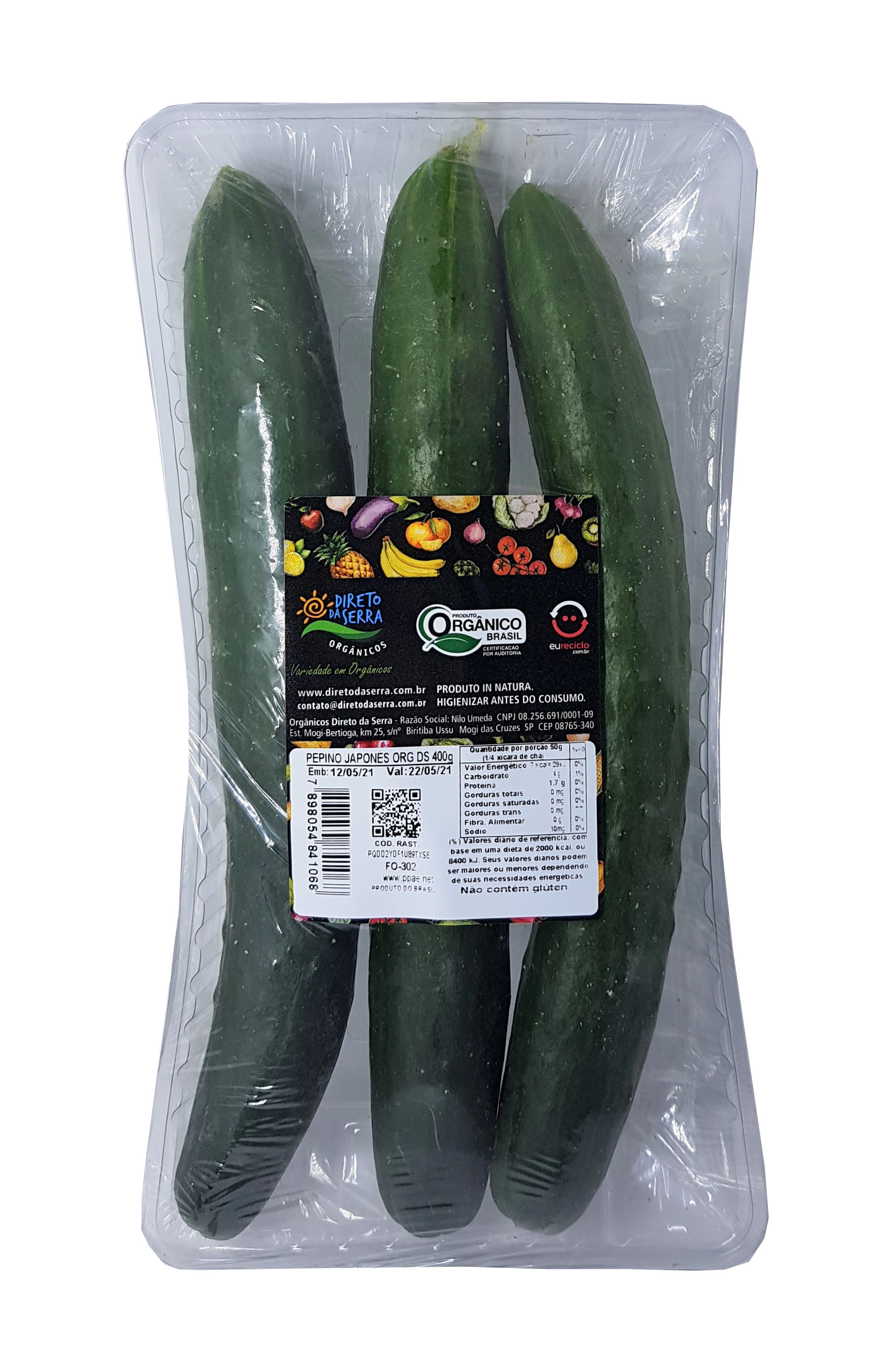 PEPINO JAP ORG DIR SERR 450g