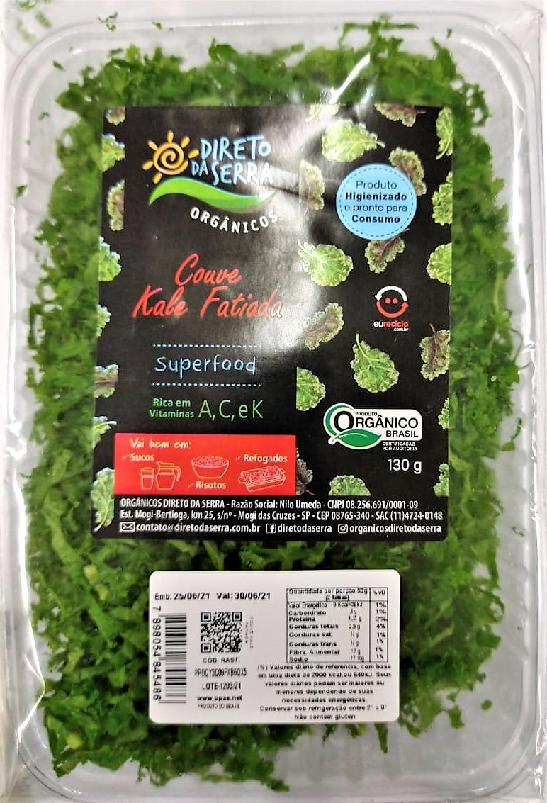 Couve Kale Fatiada Hig Org Ds 130g