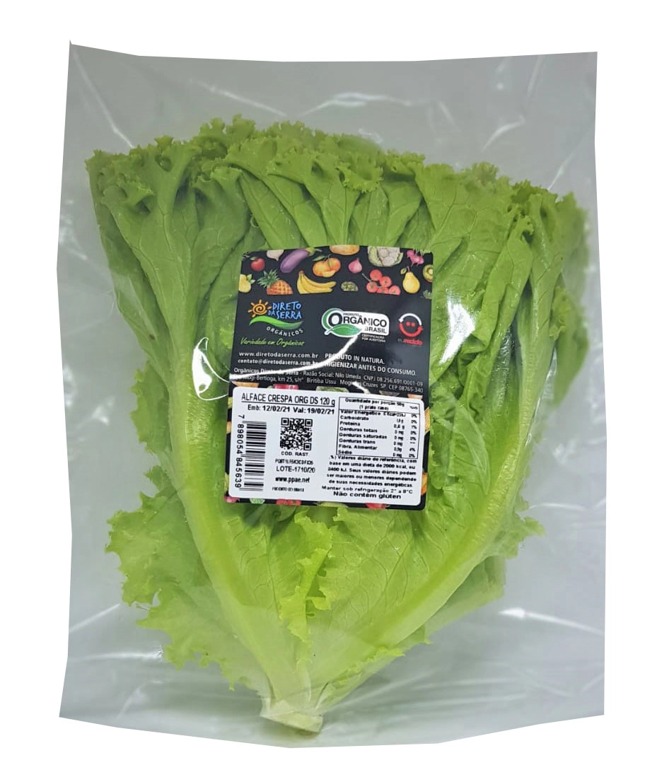 Alface Crespa Org Dds 120g Un