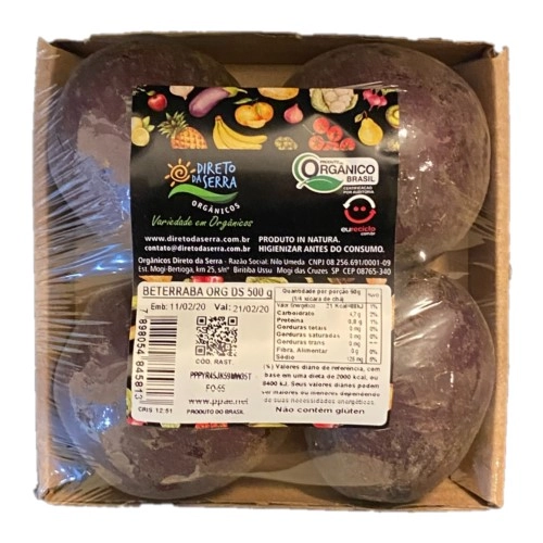 Beterraba Org Dds 500g