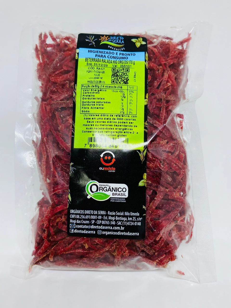 Beterraba Ralada Hig Org Dds 170 G