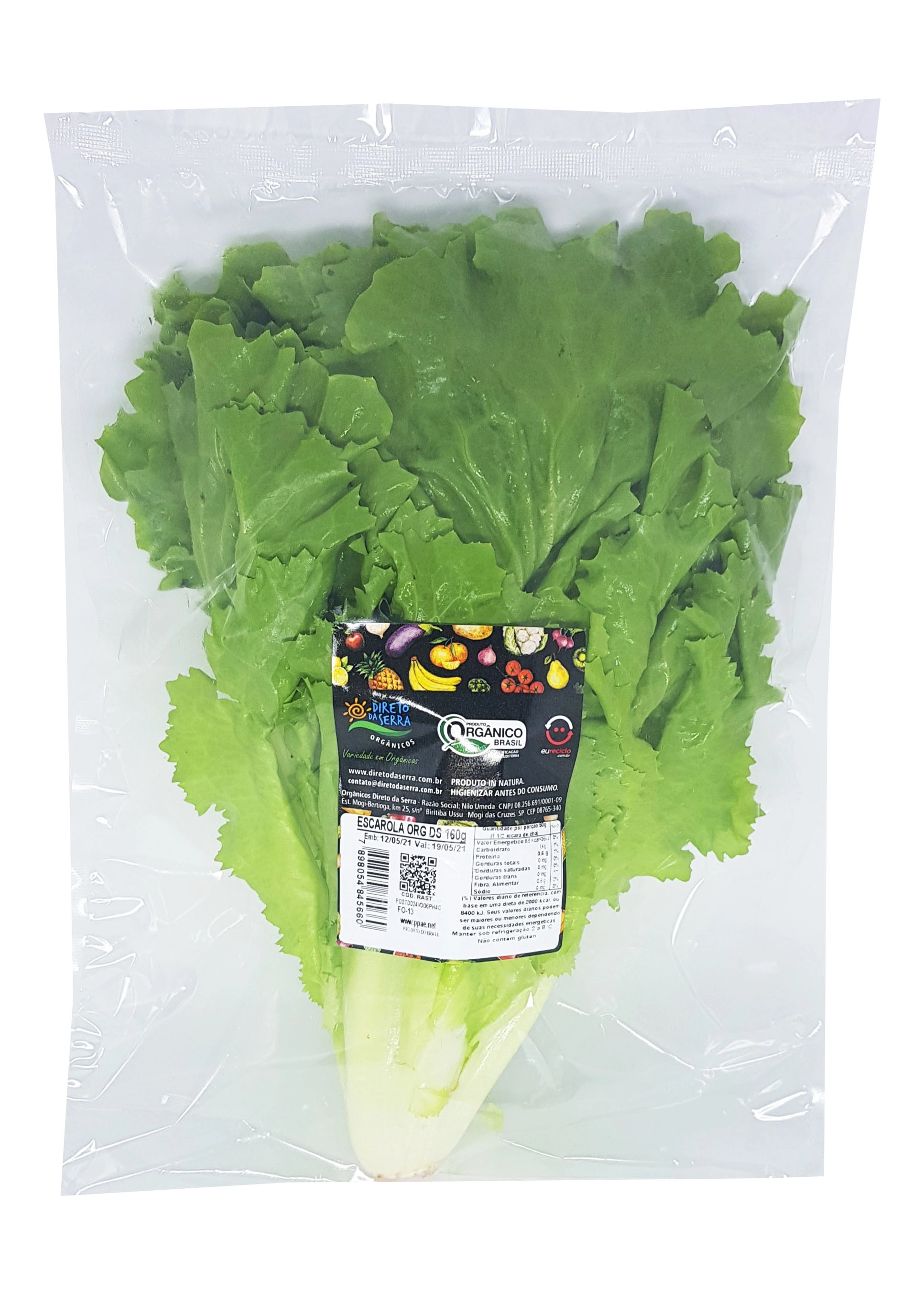 Escarola Fatiada Hig Org Direto Da Serra 180g