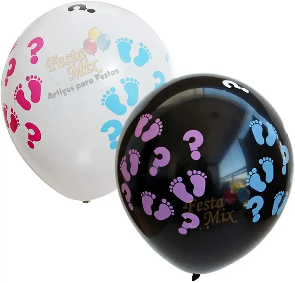Balao Delux Festa N7 Sort Salpicado C/50