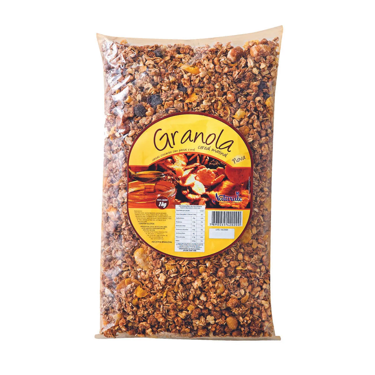 Granola com Passas e Mel NATURALE Pacote 1kg