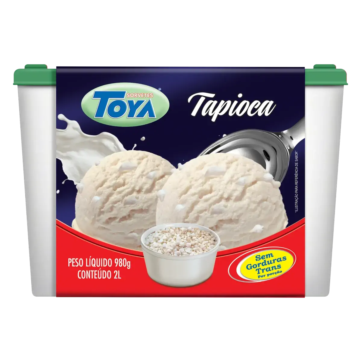 Sorvete Tapioca Toya Pote 2l