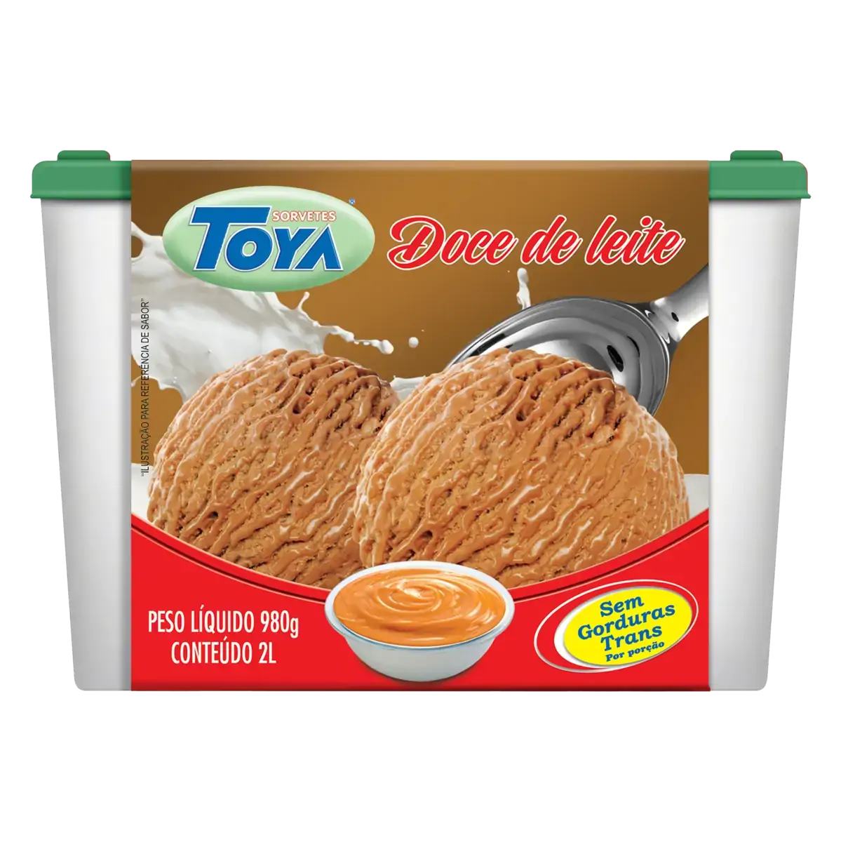 Sorvete Doce De Leite Toya Pote 2l