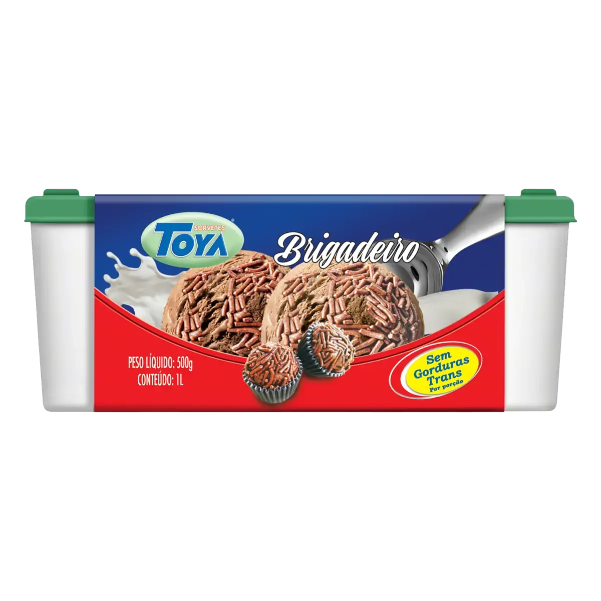 Sorvete Brigadeiro Toya Pote 1l