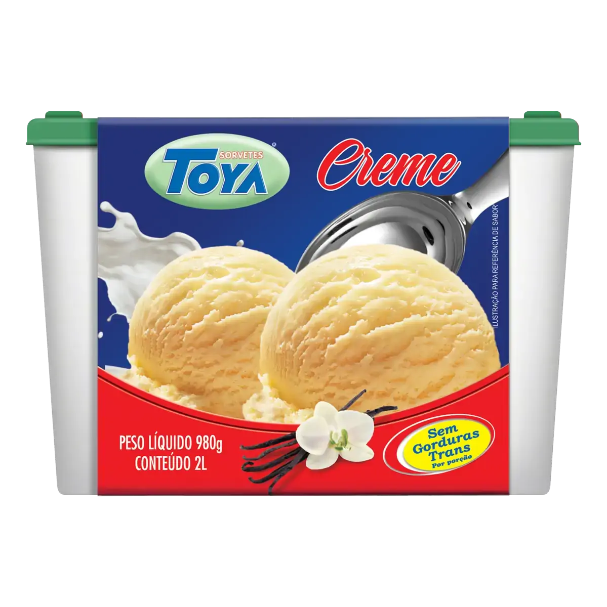 Sorvete Creme Toya Pote 2l