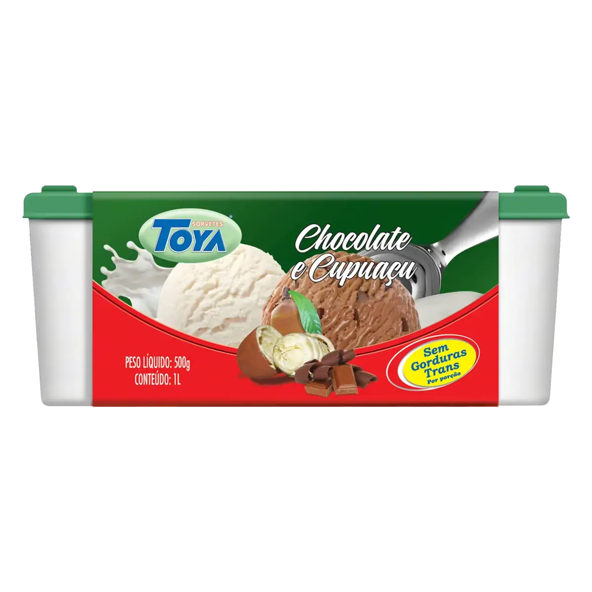 Sorvete Chocolate E Cupuaçu Toya Pote 1l