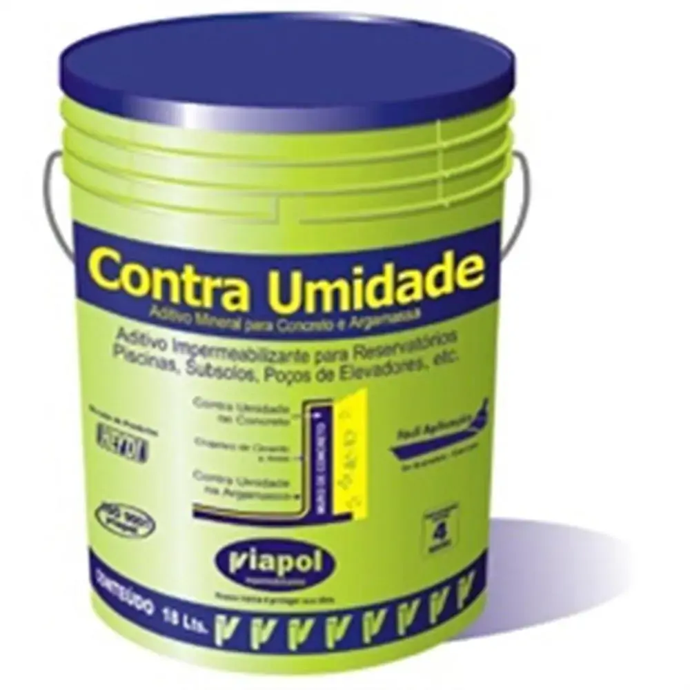 Aditivo Impermeabilizante para Argamassa E Concreto Contra Umidade Branco 18 Litros