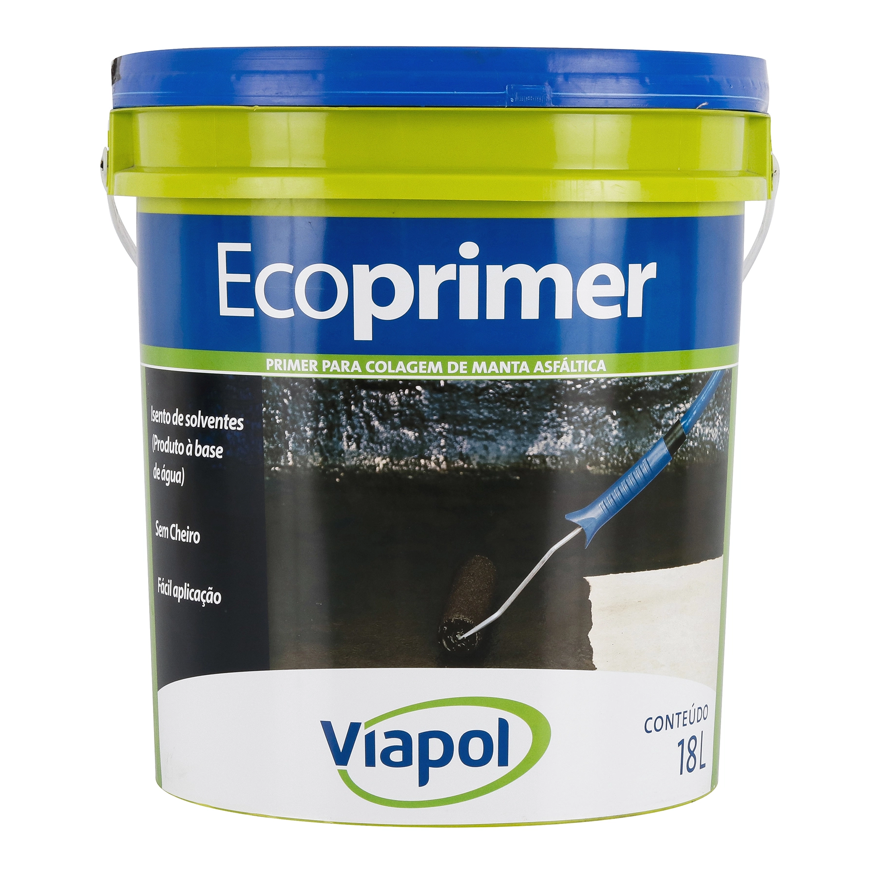 Pintura Asfáltica Impermeabilizante Viapol Eco Primer 18L Cinza