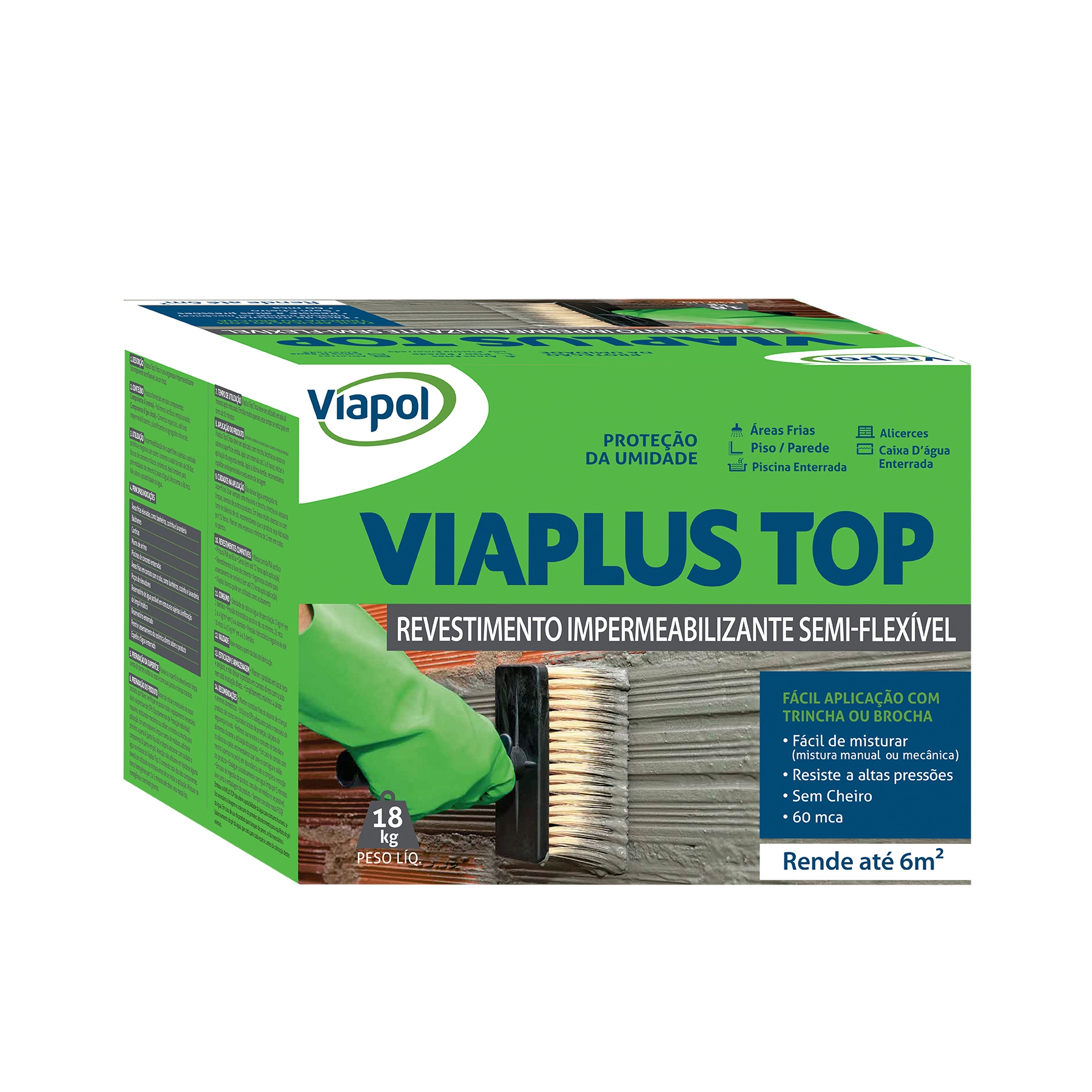 Revestimento Impermeabilizante Viaplus Top 18kg