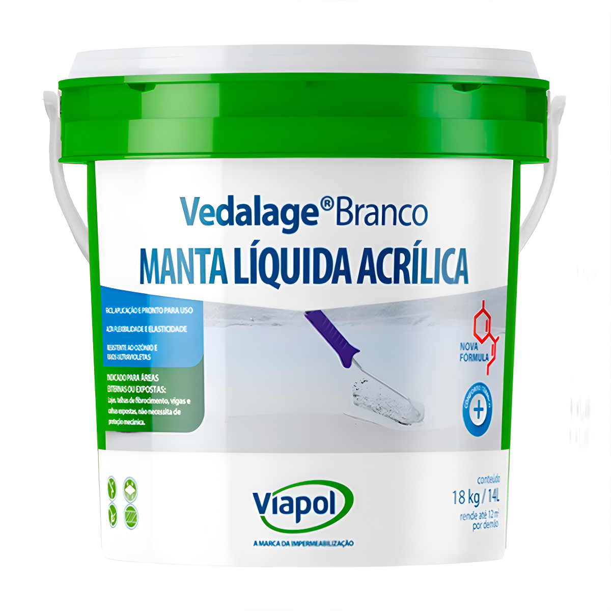 Manta Líquida Viapol Vedalage Branco 18kg /14lt