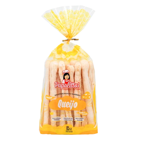 Biscoito Papalitos Polvilho Queijo