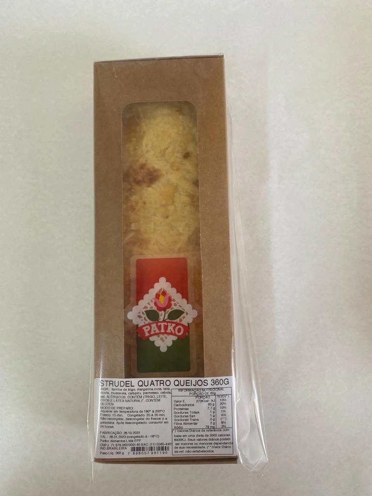 Strudel Patko 4 Queijo 360g