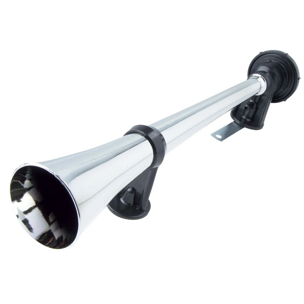 Buzina Maritima com Compressor 1 Corneta Cromada 12V - VETOR VTO301C