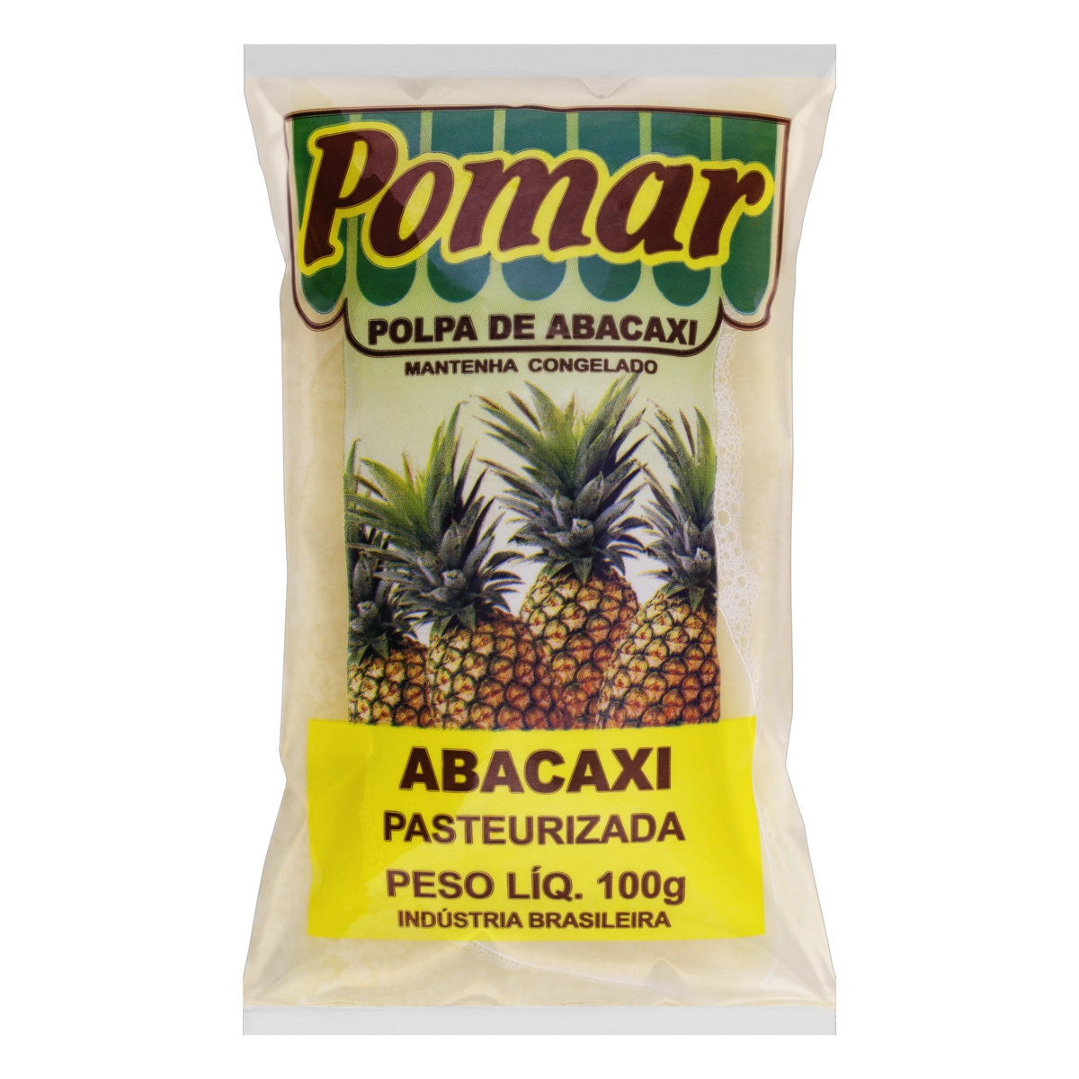 Polpa De Fruta Abacaxi Pomar Pacote 100g