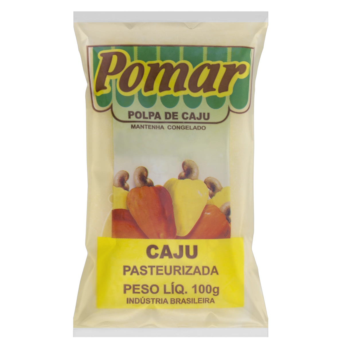 Polpa De Fruta Caju Pomar Pacote 100g