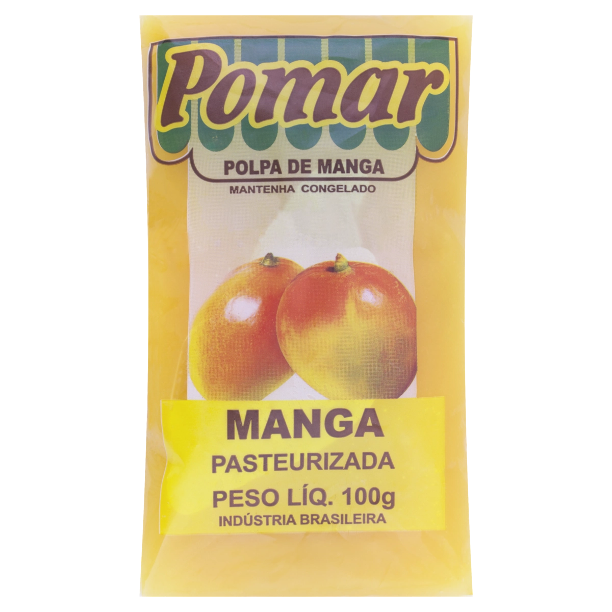 Polpa De Fruta Manga Pomar Pacote 100g