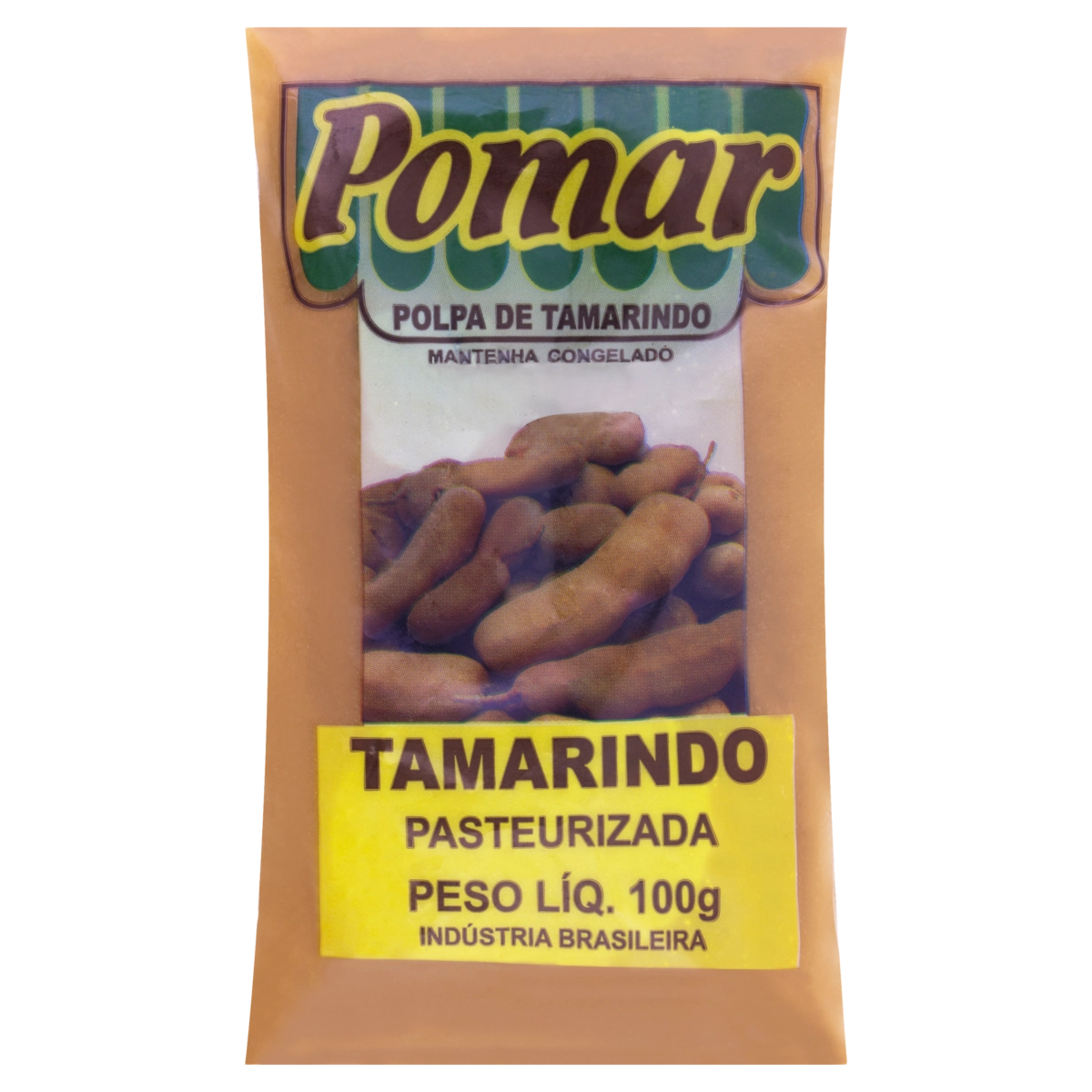 Polpa De Fruta Tamarindo Pomar Pacote 100g