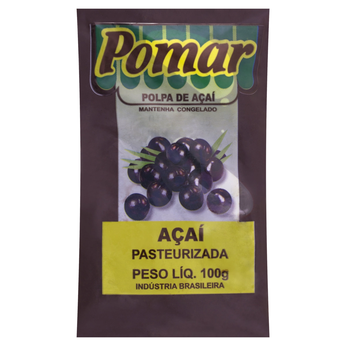 Polpa De Fruta Açaí Pomar Pacote 100g