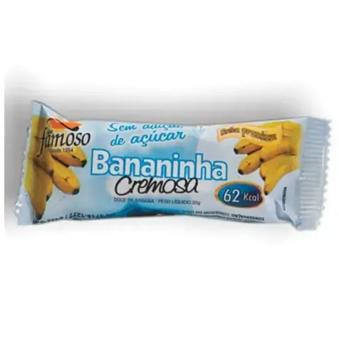 Banana Zero Cremosa 30gr Doce Brasil