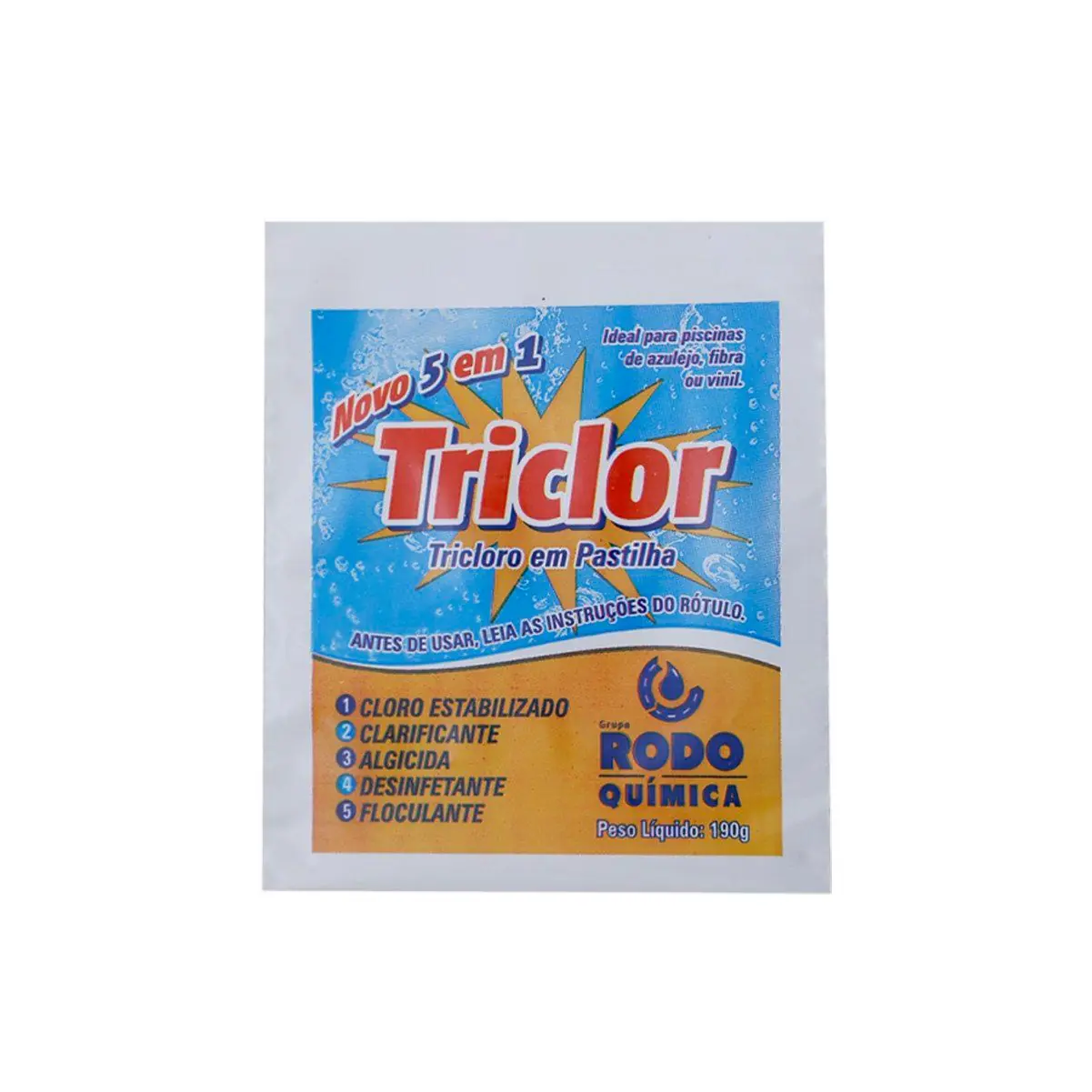 Triclor Estabilizado Pastilhas 190g - Rodoquímica