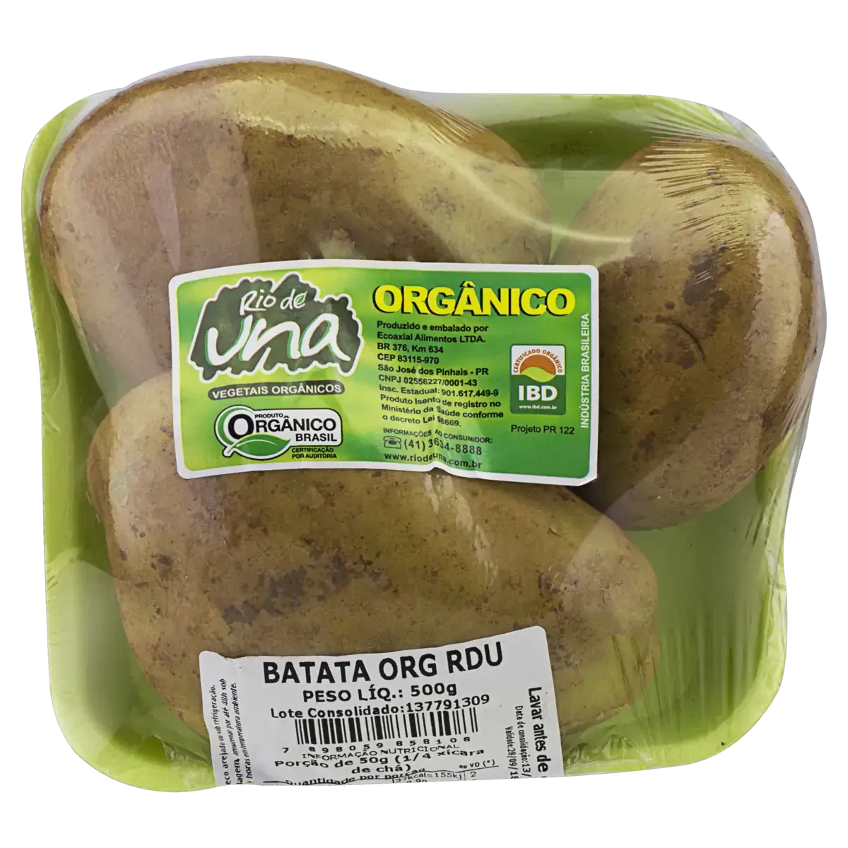 Batata Inglesa Orgânica Rio De Una 500g