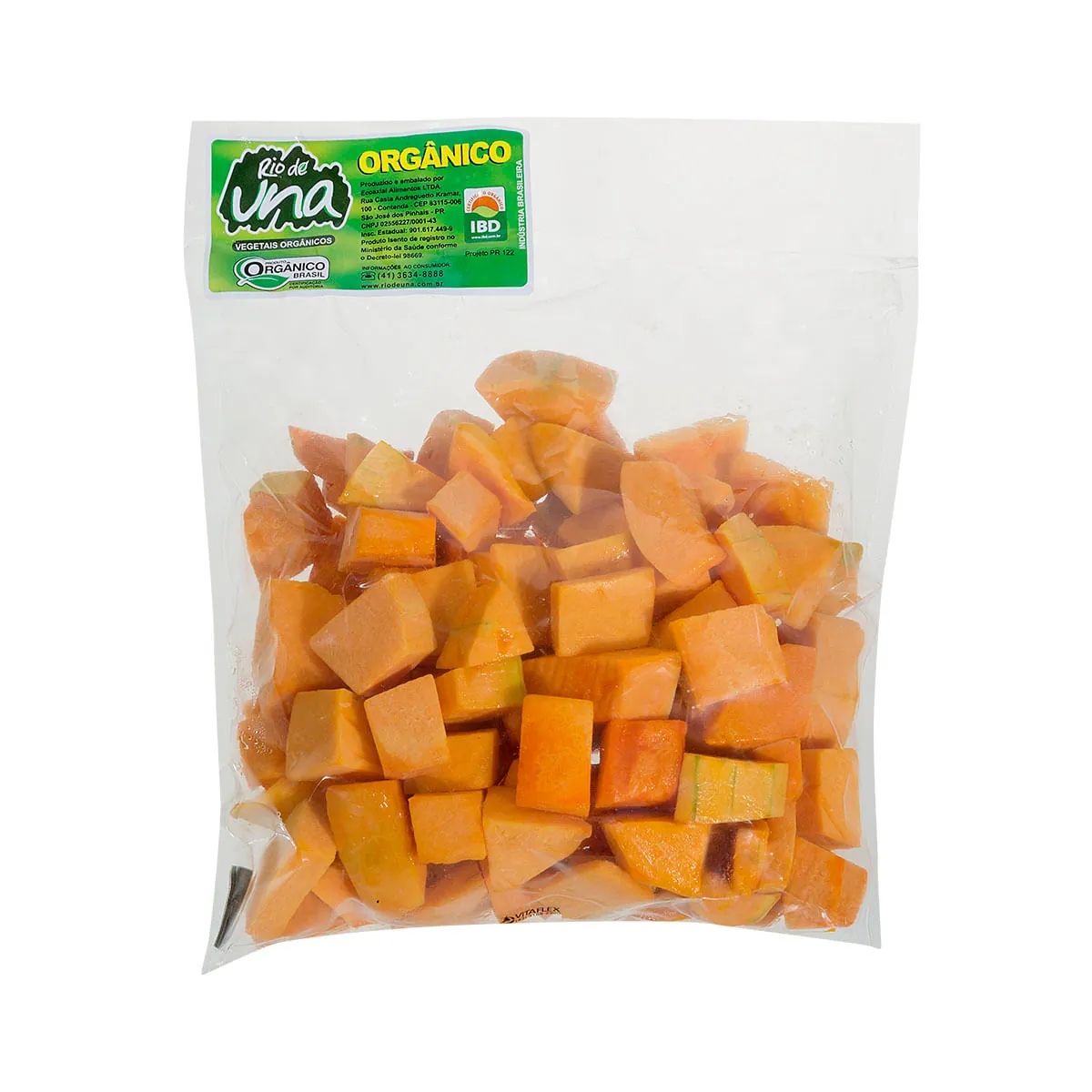Abóbora Orgânica Cortada Rio de Una 500g